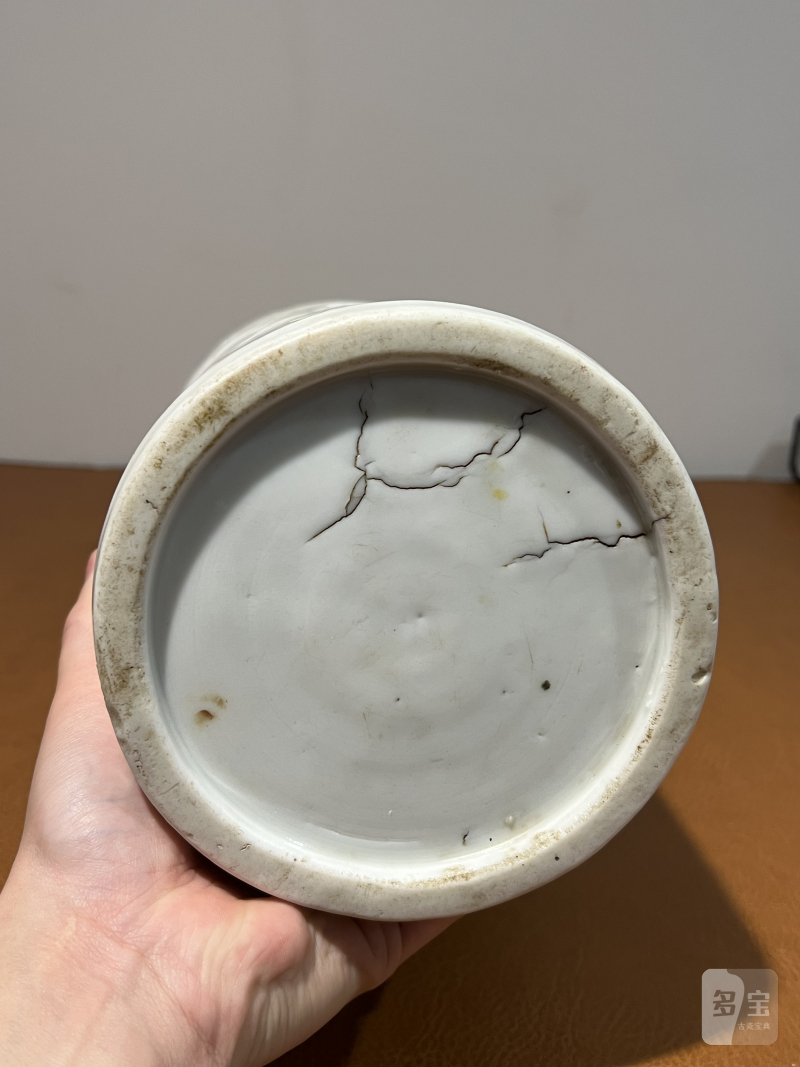 十七世纪 德化刻牡丹纹筒瓶 - 图12